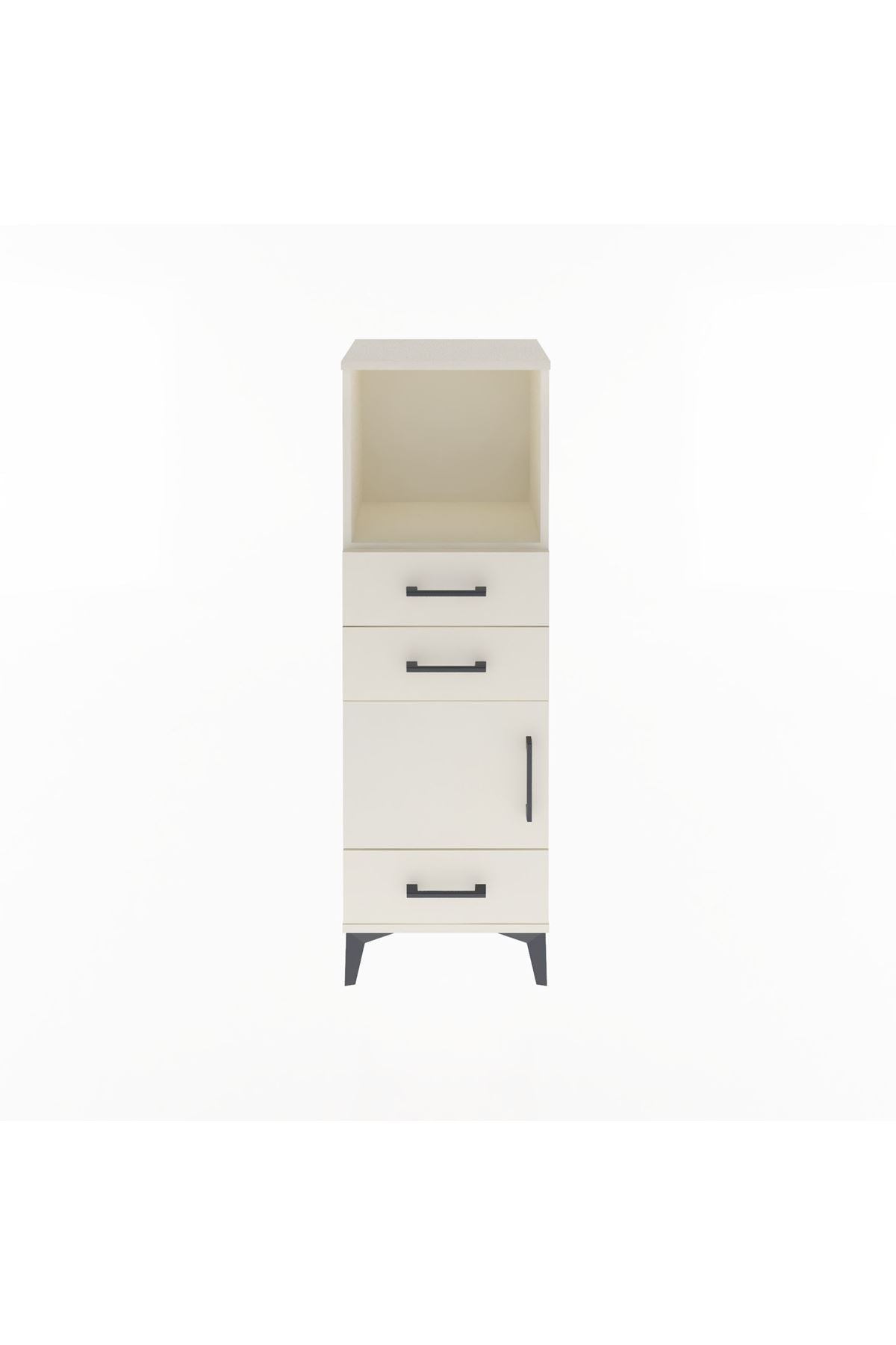Arges Dolap 2 Raflı 3 Çekmeceli Tek Kapaklı 44x30x134 - S16M049V1A