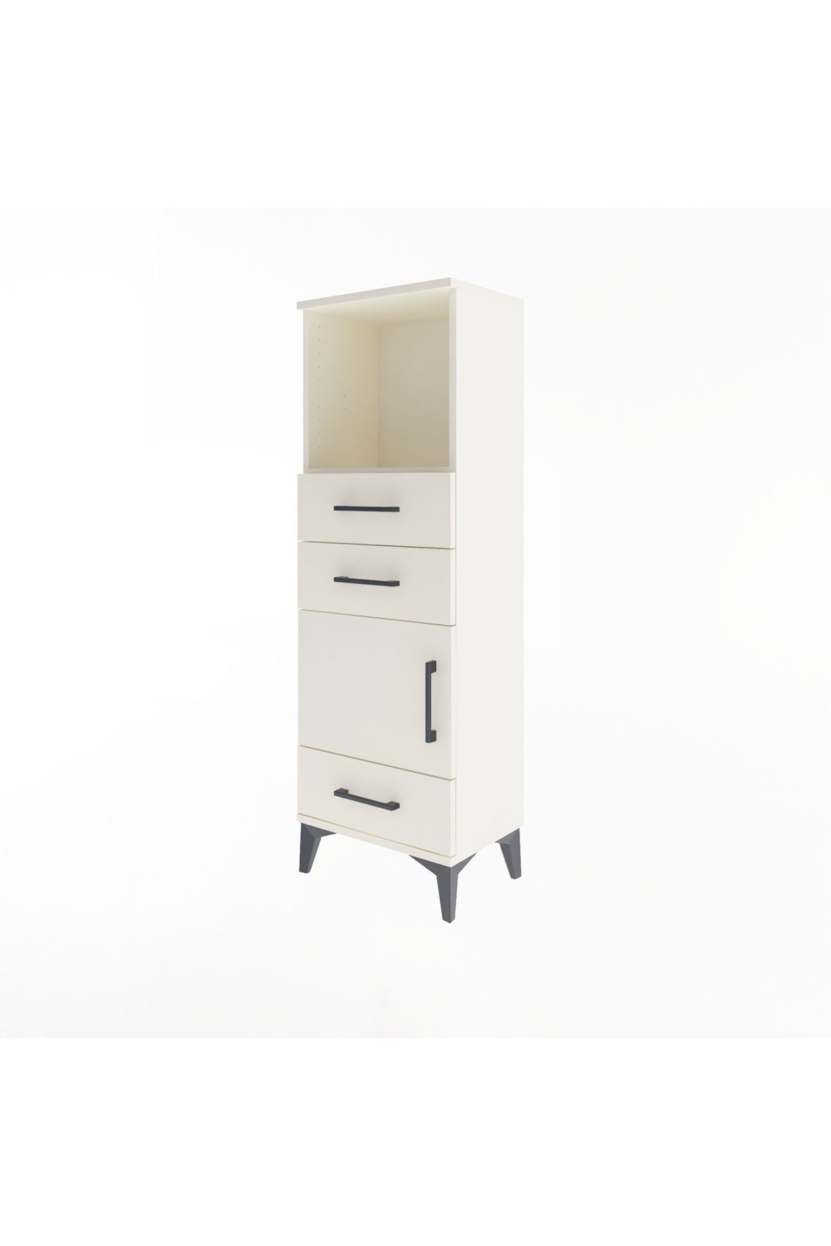 Arges Dolap 2 Raflı 3 Çekmeceli Tek Kapaklı 44x30x134 Aytaşı-Aytaşı