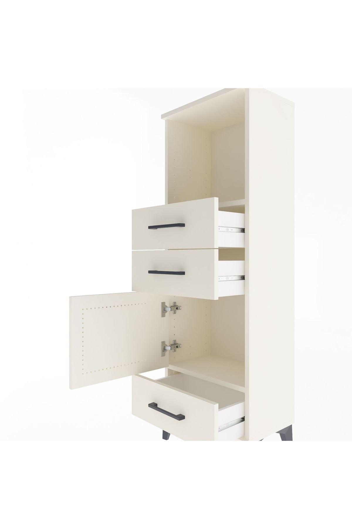 Arges Dolap 2 Raflı 3 Çekmeceli Tek Kapaklı 44x30x134 Aytaşı-Aytaşı