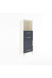 Arges Dolap 2 Raflı 3 Çekmeceli Tek Kapaklı 44x30x134 Aytaşı-Antrasit