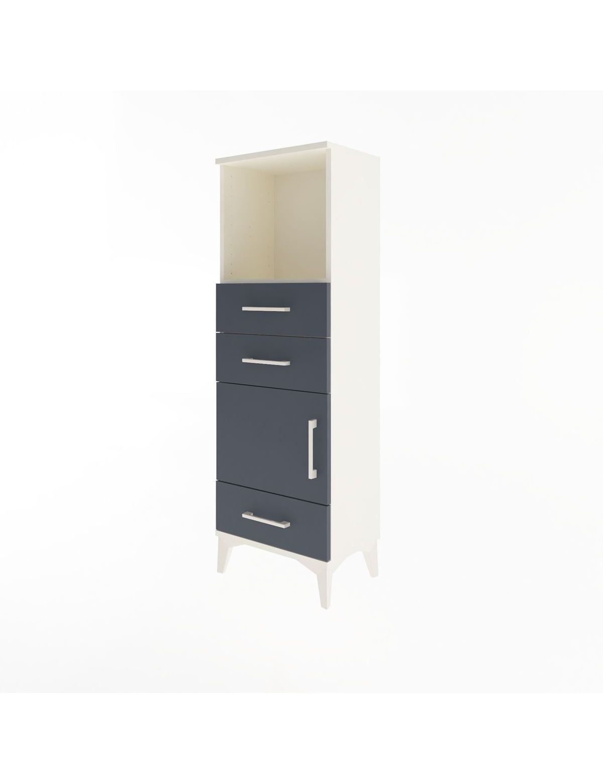 Arges Dolap 2 Raflı 3 Çekmeceli Tek Kapaklı 44x30x134 - S16M049V2A