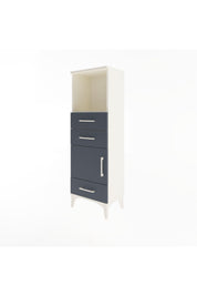 Arges Dolap 2 Raflı 3 Çekmeceli Tek Kapaklı 44x30x134 Aytaşı-Antrasit