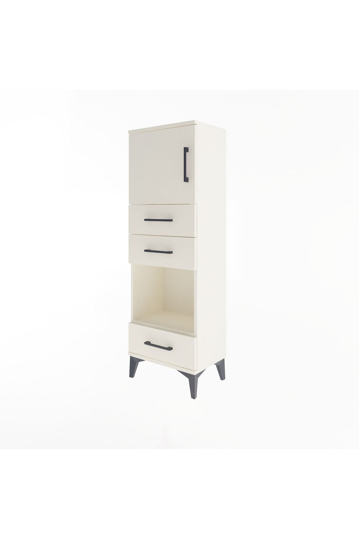 Arges Dolap 2 Raflı 3 Çekmeceli Tek Kapaklı 44x30x134 Aytaşı-Aytaşı