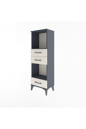 Arges Dolap 2 Raflı 3 Çekmeceli 44x30x134 Antrasit-Aytaşı