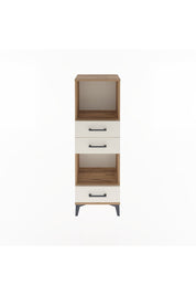 Arges Dolap 2 Raflı 3 Çekmeceli 44x30x134 Çam-Aytaşı