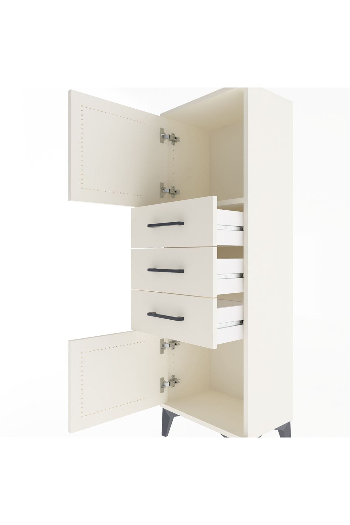 Arges Dolap 2 Raflı 3 Çekmeceli 2 Kapaklı 44x30x134 Aytaşı-Aytaşı