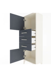 Arges Dolap 2 Raflı 3 Çekmeceli 2 Kapaklı 44x30x134 Aytaşı-Antrasit