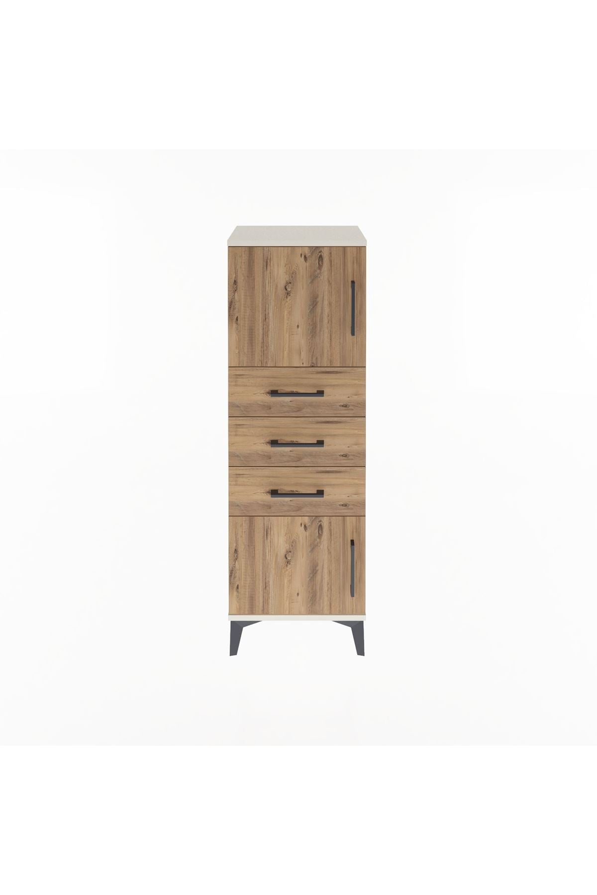 Arges Dolap 2 Raflı 3 Çekmeceli 2 Kapaklı 44x30x134 Aytaşı-Çam