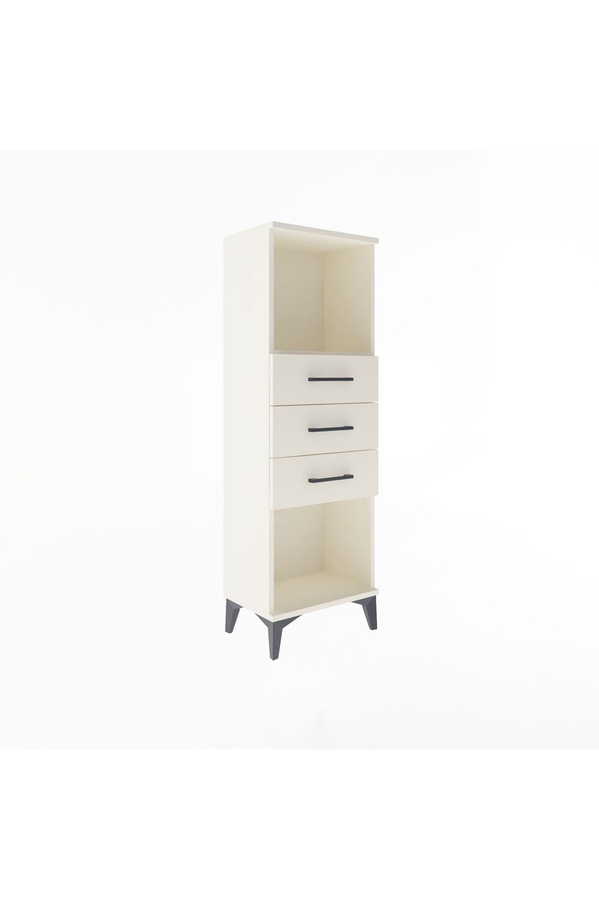 Arges Dolap Tek Raflı 3 Çekmeceli 44x30x134 Aytaşı-Aytaşı