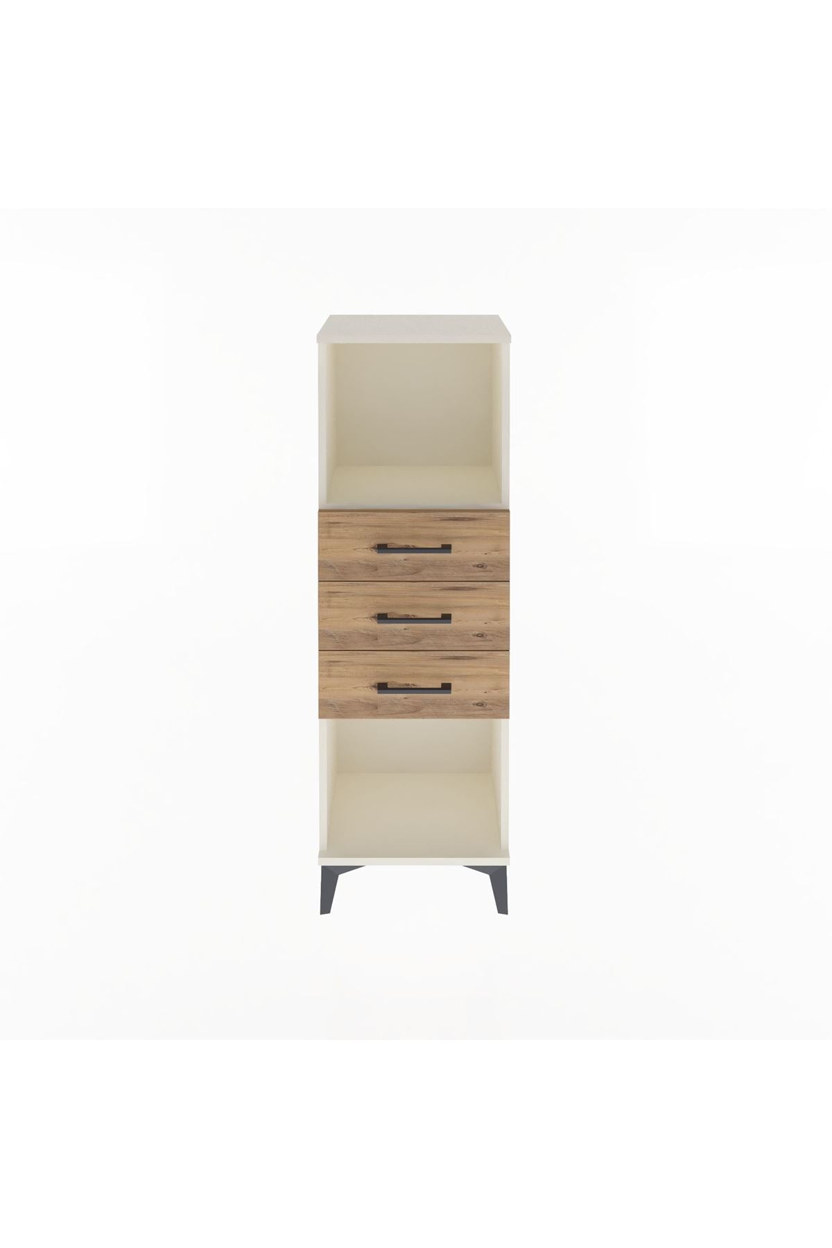 Arges Dolap Tek Raflı 3 Çekmeceli 44x30x134 Aytaşı-Çam