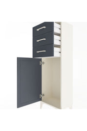 Arges Dolap 3 Çekmeceli Tek Kapaklı 44x30x134 Aytaşı-Antrasit