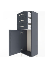 Arges Dolap 3 Çekmeceli Tek Kapaklı 44x30x134 Antrasit-Antrasit