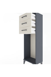 Arges Dolap 3 Çekmeceli 44x30x134 Antrasit-Aytaşı