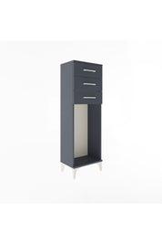 Arges Dolap 3 Çekmeceli 44x30x134 Antrasit-Antrasit