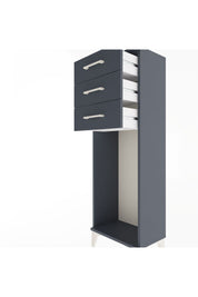 Arges Dolap 3 Çekmeceli 44x30x134 Antrasit-Antrasit