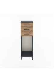Arges Dolap 3 Çekmeceli 44x30x134 Antrasit-Çam