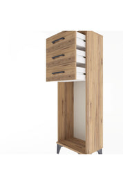 Arges Dolap 3 Çekmeceli 44x30x134 Çam-Çam