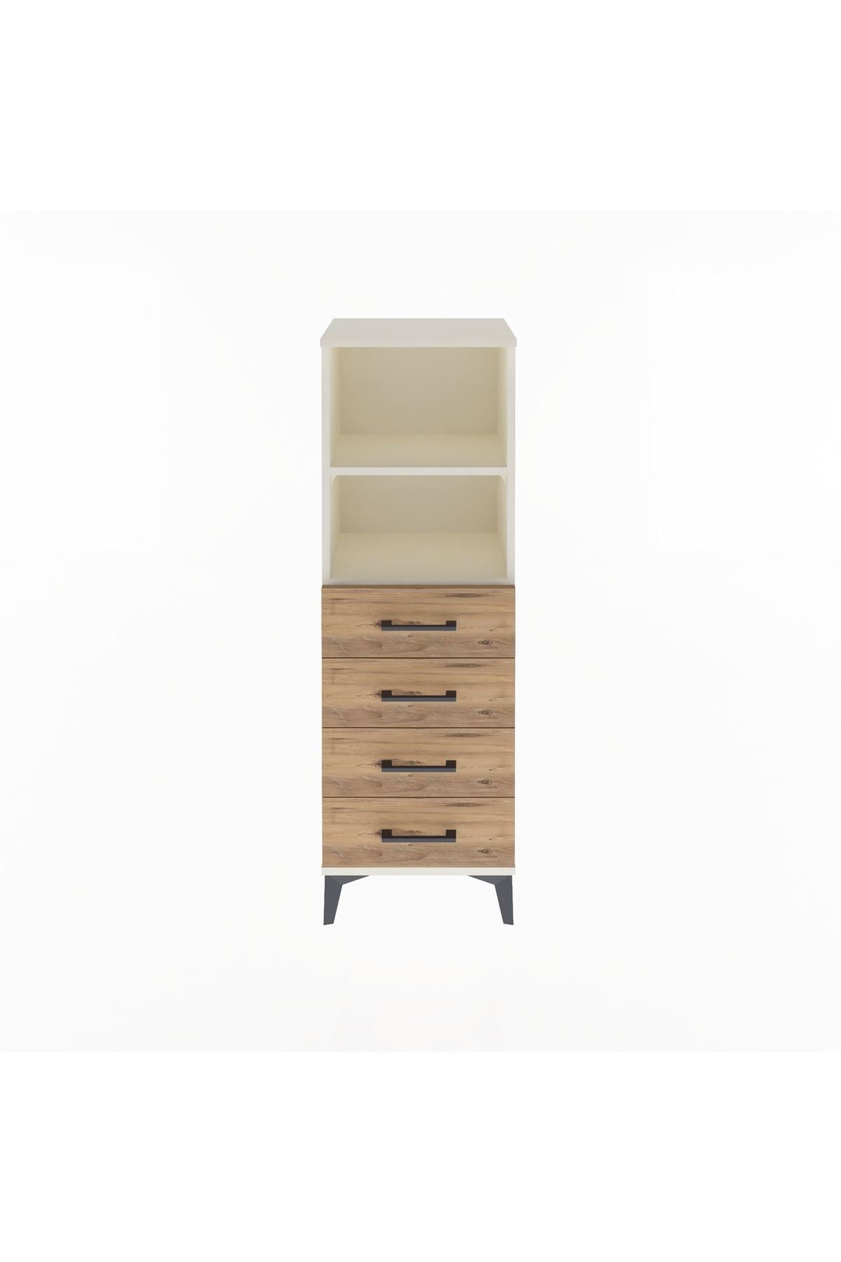 Arges Dolap 2 Raflı 4 Çekmeceli 44x30x134 Aytaşı-Çam