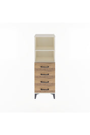 Arges Dolap 2 Raflı 4 Çekmeceli 44x30x134 Aytaşı-Çam