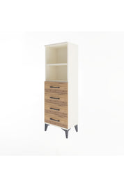 Arges Dolap 2 Raflı 4 Çekmeceli 44x30x134 Aytaşı-Çam