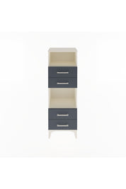 Arges Dolap 2 Raflı 4 Çekmeceli 44x30x134 Aytaşı-Antrasit