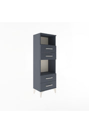 Arges Dolap 2 Raflı 4 Çekmeceli 44x30x134 Antrasit-Antrasit