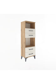 Arges Dolap 2 Raflı 4 Çekmeceli 44x30x134 Çam-Aytaşı
