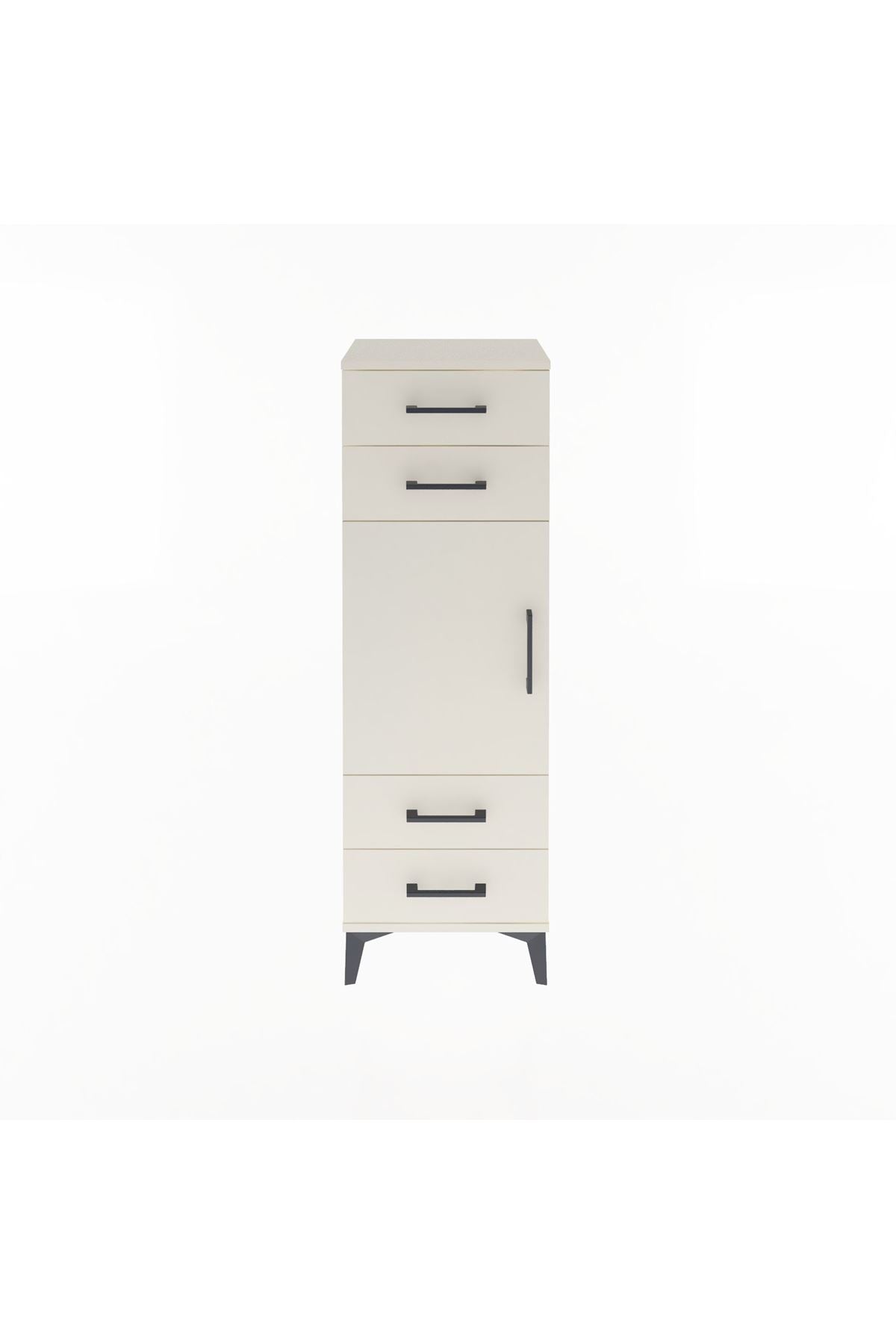 Arges Dolap 2 Raflı 4 Çekmeceli Tek Kapaklı 44x30x134 Aytaşı-Aytaşı