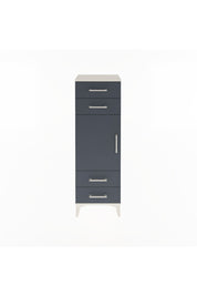 Arges Dolap 2 Raflı 4 Çekmeceli Tek Kapaklı 44x30x134 Aytaşı-Antrasit