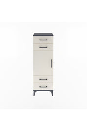 Arges Dolap 2 Raflı 4 Çekmeceli Tek Kapaklı 44x30x134 Antrasit-Aytaşı