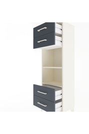 Arges Dolap 2 Raflı 4 Çekmeceli 44x30x134 Aytaşı-Antrasit