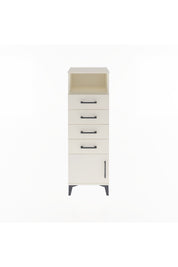 Arges Dolap Tek Raflı 4 Çekmeceli Tek Kapaklı 44x30x134 Aytaşı-Aytaşı