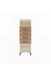 Arges Dolap Tek Raflı 4 Çekmeceli 44x30x134 Aytaşı-Çam