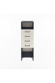 Arges Dolap Tek Raflı 4 Çekmeceli 44x30x134 Antrasit-Aytaşı