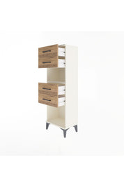 Arges Dolap Tek Raflı 4 Çekmeceli 44x30x134 Aytaşı-Çam