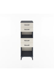 Arges Dolap Tek Raflı 4 Çekmeceli 44x30x134 Antrasit-Aytaşı