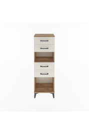 Arges Dolap Tek Raflı 4 Çekmeceli 44x30x134 Çam-Aytaşı