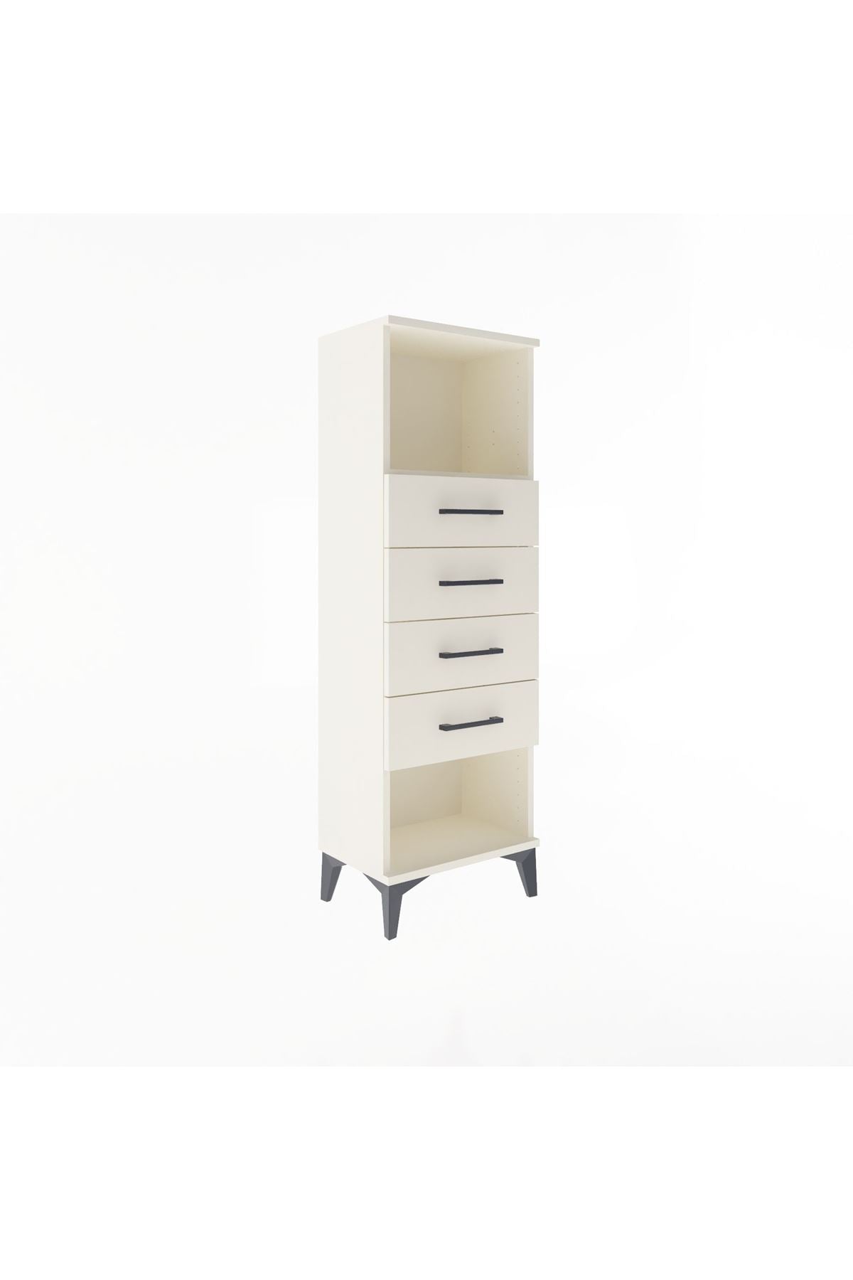 Arges Dolap Tek Raflı 4 Çekmeceli 44x30x134 Aytaşı-Aytaşı