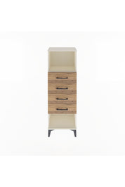 Arges Dolap Tek Raflı 4 Çekmeceli 44x30x134 Aytaşı-Çam