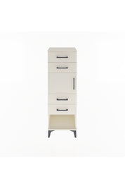 Arges Dolap Tek Raflı 4 Çekmeceli Tek Kapaklı 44x30x134 Aytaşı-Aytaşı