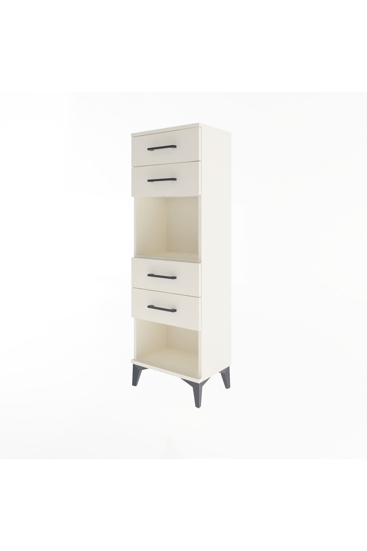 Arges Dolap Tek Raflı 4 Çekmeceli 44x30x134 Aytaşı-Aytaşı