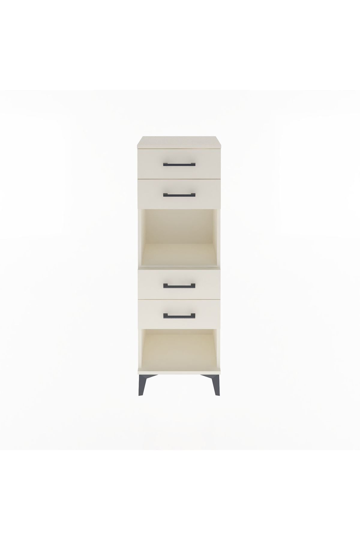 Arges Dolap Tek Raflı 4 Çekmeceli 44x30x134 Aytaşı-Aytaşı