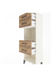 Arges Dolap Tek Raflı 4 Çekmeceli 44x30x134 Aytaşı-Çam