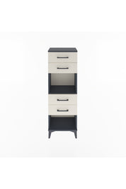 Arges Dolap Tek Raflı 4 Çekmeceli 44x30x134 Antrasit-Aytaşı