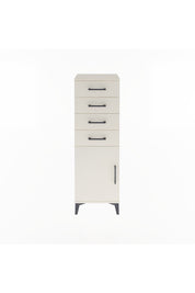 Arges Dolap Tek Raflı 4 Çekmeceli Tek Kapaklı 44x30x134 Aytaşı-Aytaşı