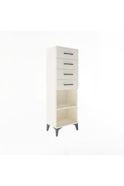 Arges Dolap Tek Raflı 4 Çekmeceli 44x30x134 Aytaşı-Aytaşı