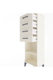 Arges Dolap Tek Raflı 4 Çekmeceli 44x30x134 Aytaşı-Aytaşı