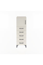 Arges Dolap Tek Raflı 5 Çekmeceli Tek Kapaklı 44x30x134 Aytaşı-Aytaşı