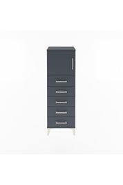 Arges Dolap Tek Raflı 5 Çekmeceli Tek Kapaklı 44x30x134 - S16M074V5A