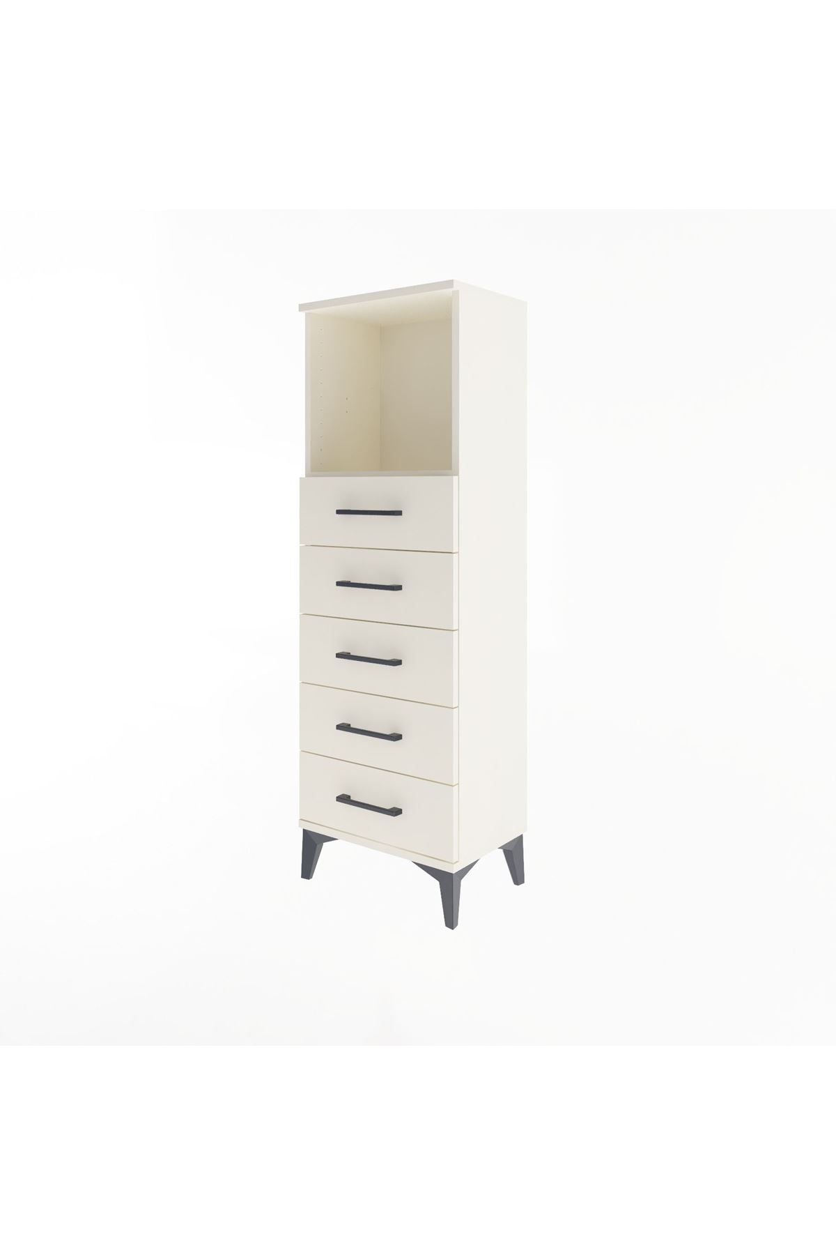 Arges Dolap Tek Raflı 5 Çekmeceli 44x30x134 Aytaşı-Aytaşı